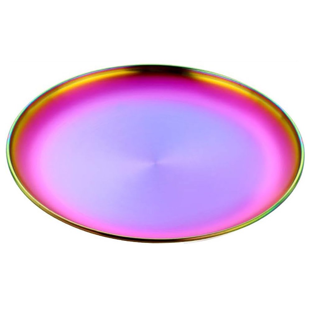 Elegant Round Stainless Steel Jewelry Tray