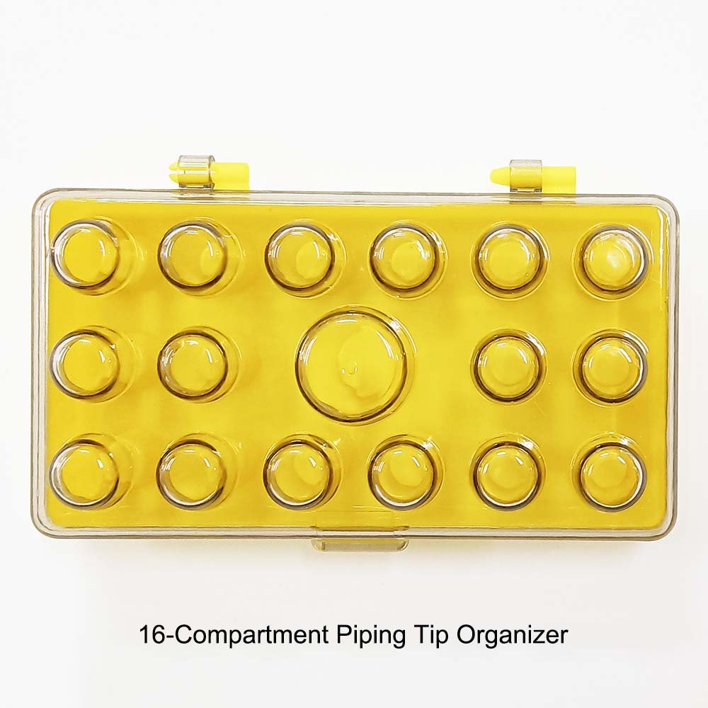 Piping Tip Organizer Tube Storage Box