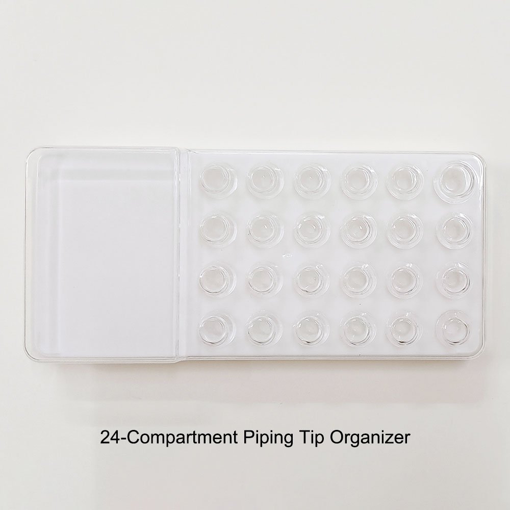 Piping Tip Organizer Tube Storage Box