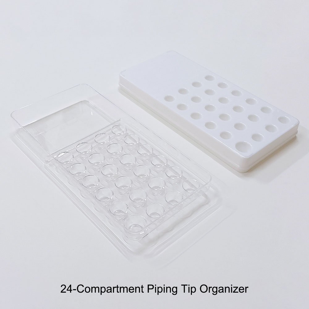Piping Tip Organizer Tube Storage Box