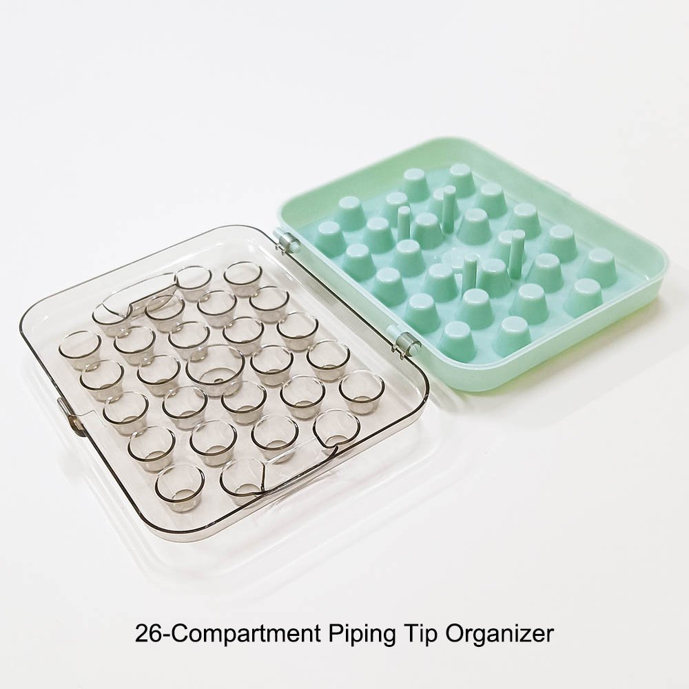 Piping Tip Organizer Tube Storage Box