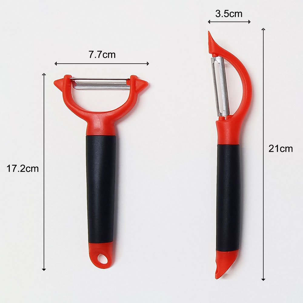 2PCS Vegetable Potato Fruit Y And I Swivel Peeler Set