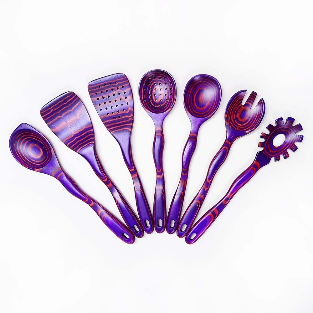 7-Piece Pakkawood Kitchen Utensil Set