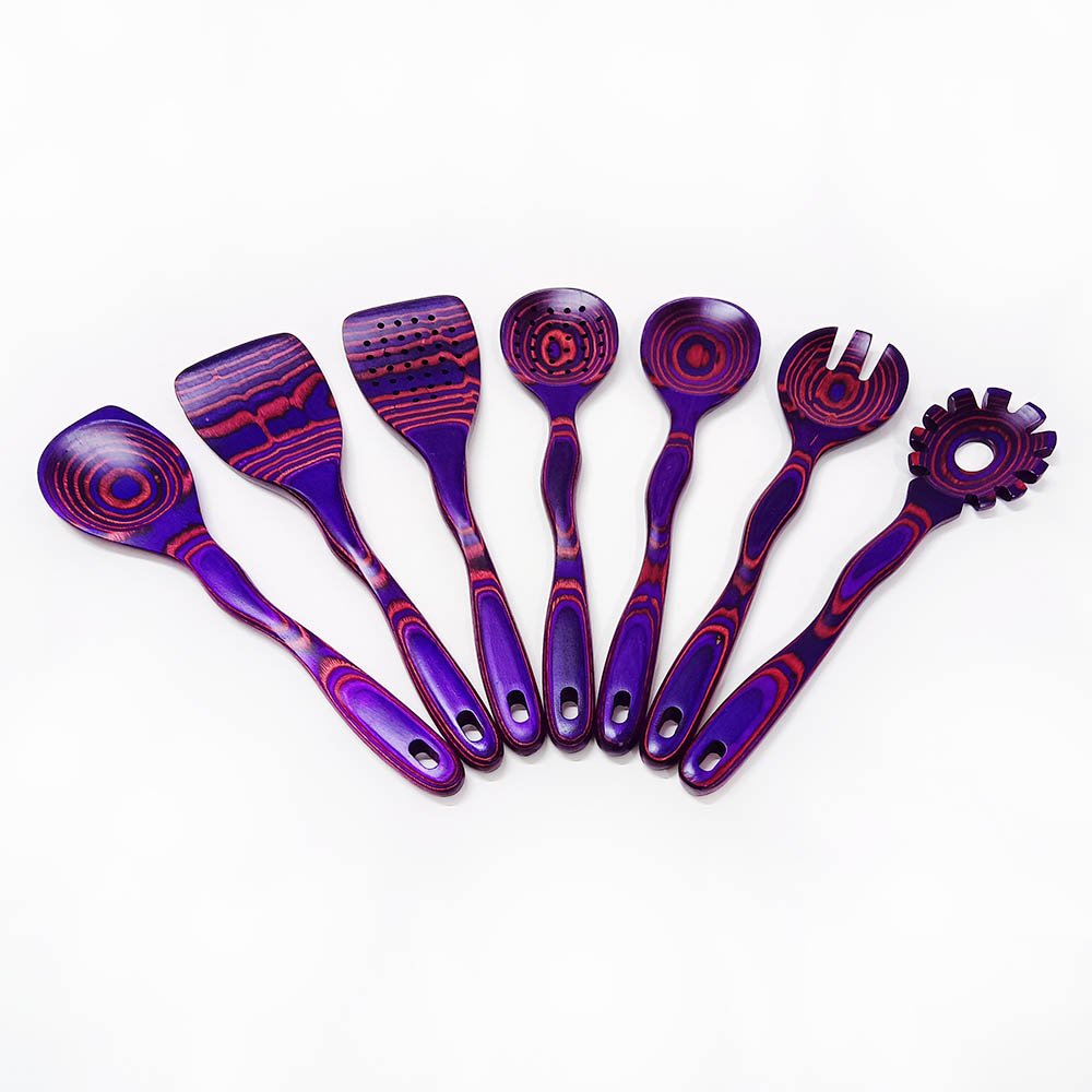 7-Piece Pakkawood Kitchen Utensil Set