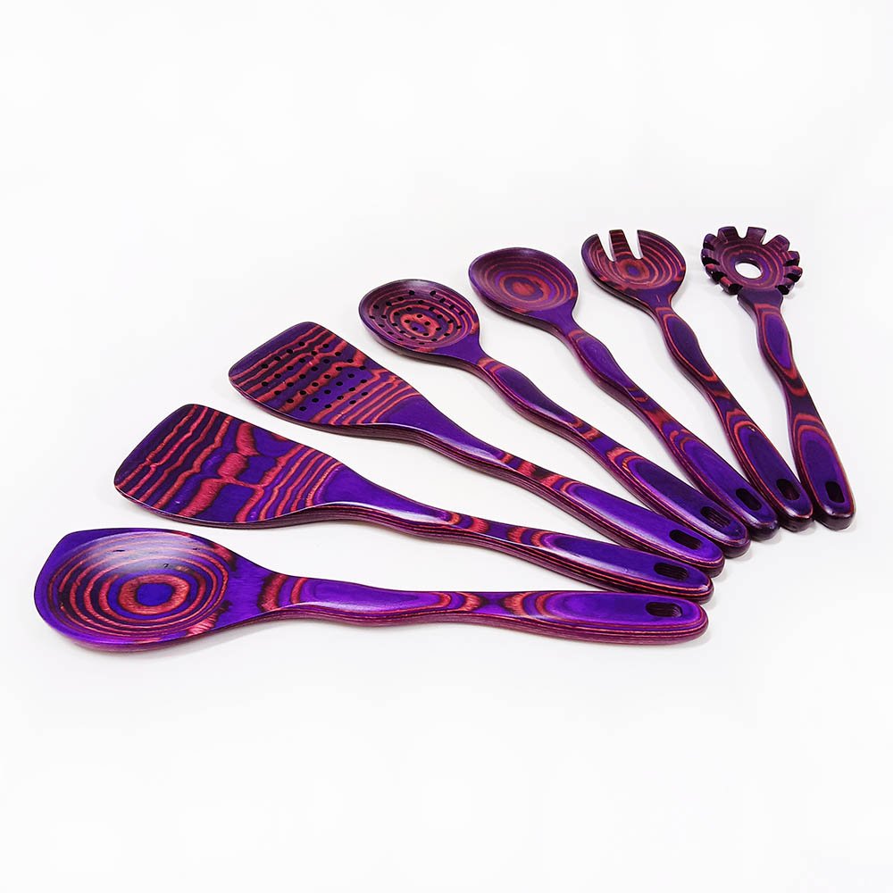 7-Piece Pakkawood Kitchen Utensil Set