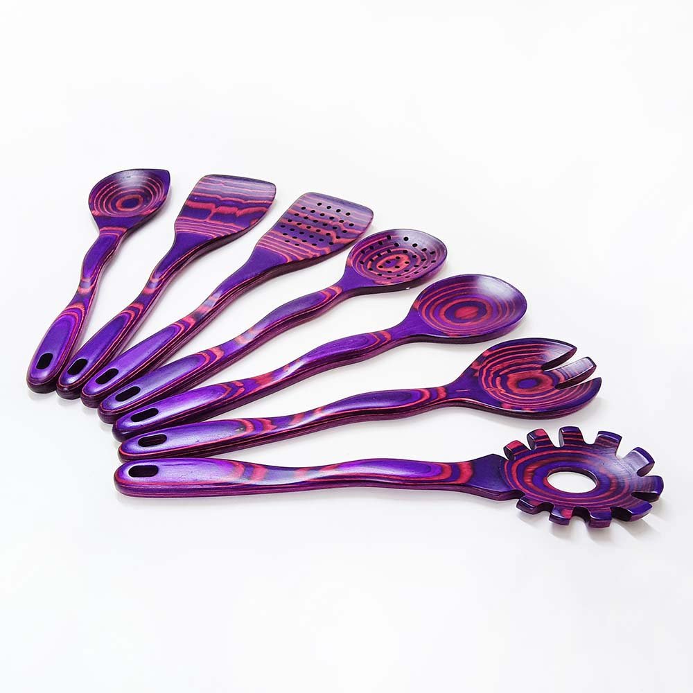 7-Piece Pakkawood Kitchen Utensil Set