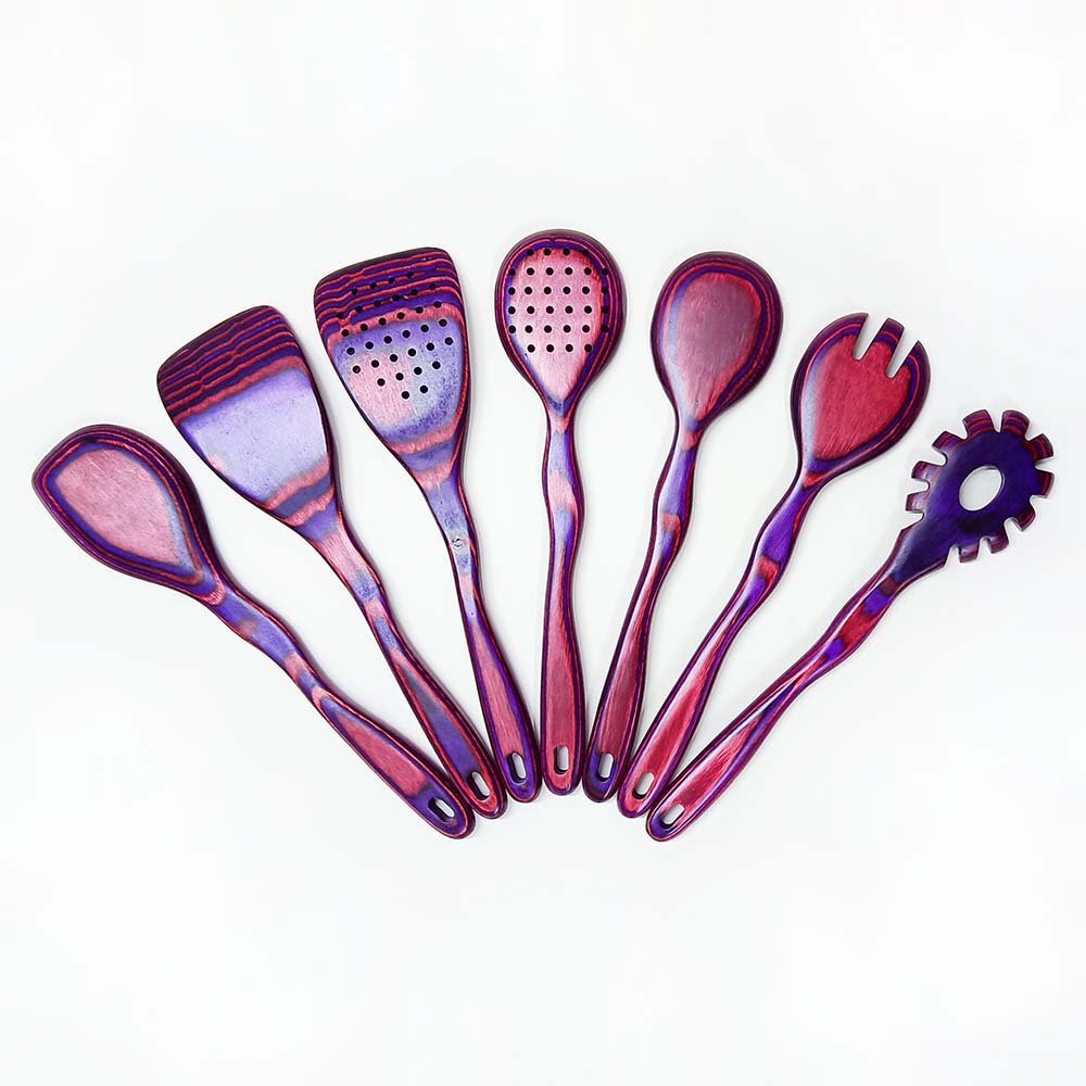 7-Piece Pakkawood Kitchen Utensil Set