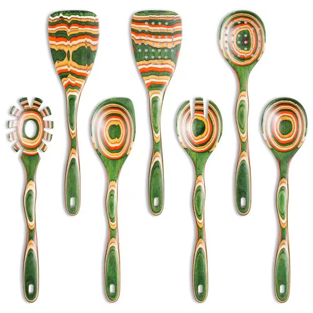 7-Piece Pakkawood Kitchen Utensil Set