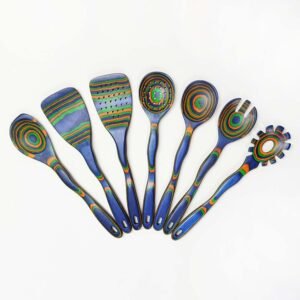7-Piece Pakkawood Kitchen Utensil Set