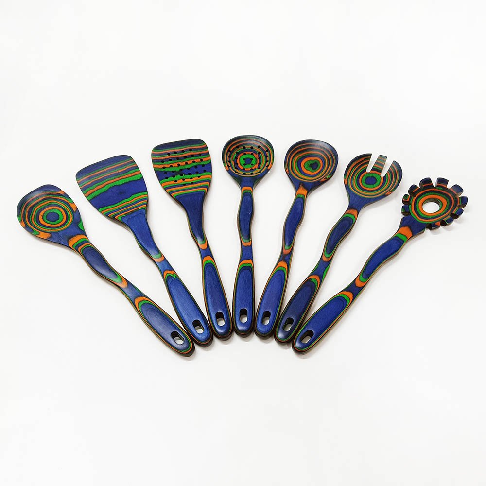 7-Piece Pakkawood Kitchen Utensil Set