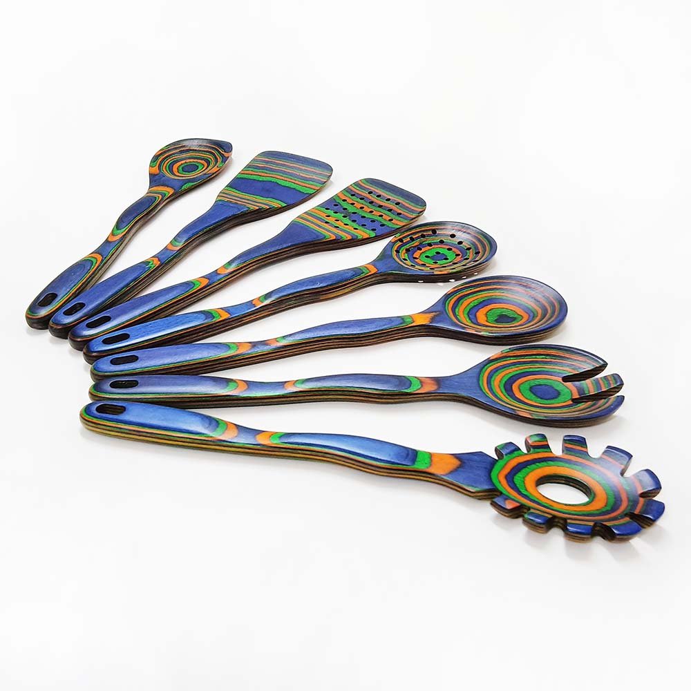 7-Piece Pakkawood Kitchen Utensil Set