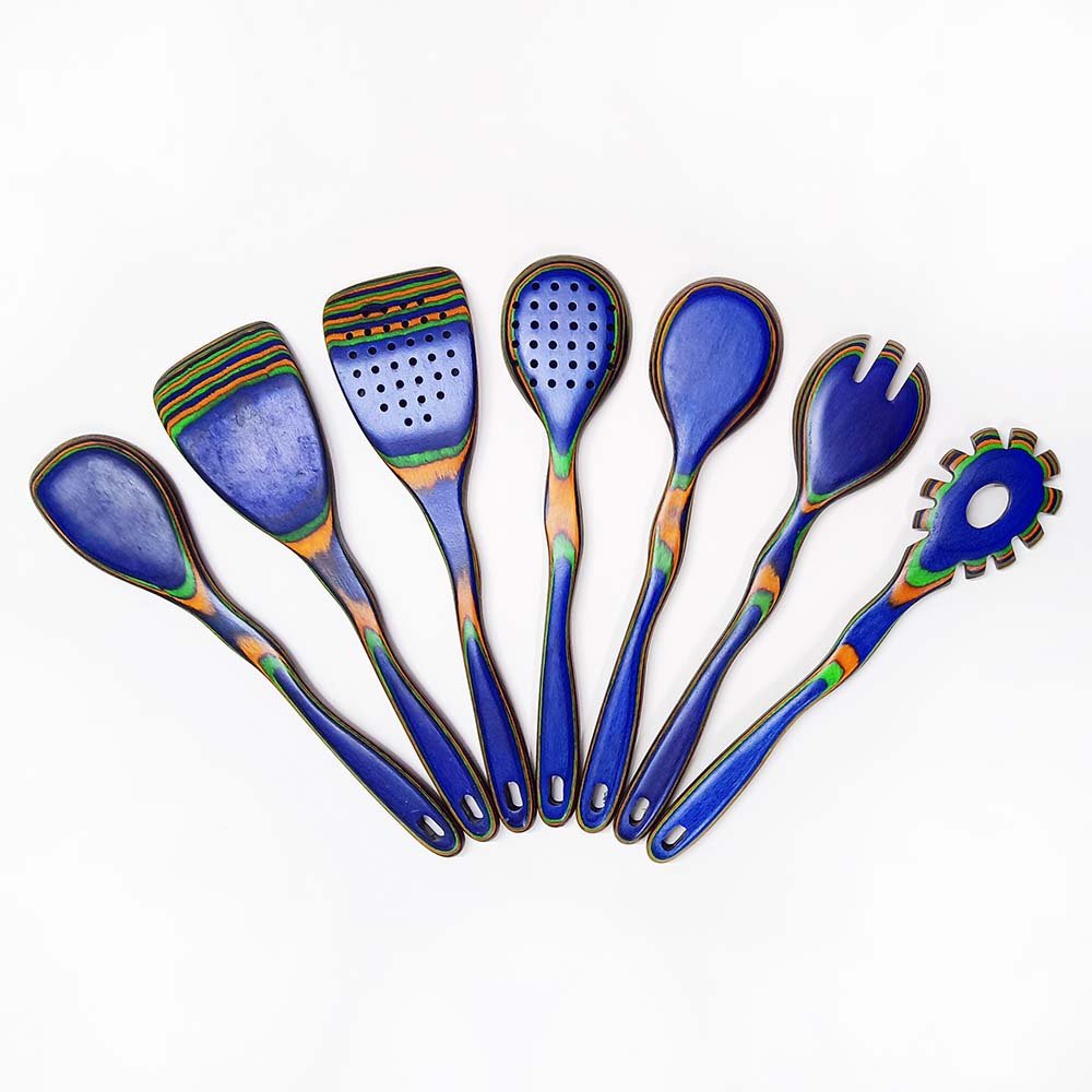 7-Piece Pakkawood Kitchen Utensil Set