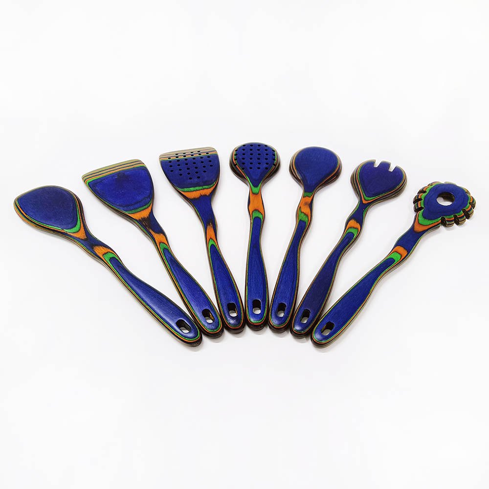 7-Piece Pakkawood Kitchen Utensil Set