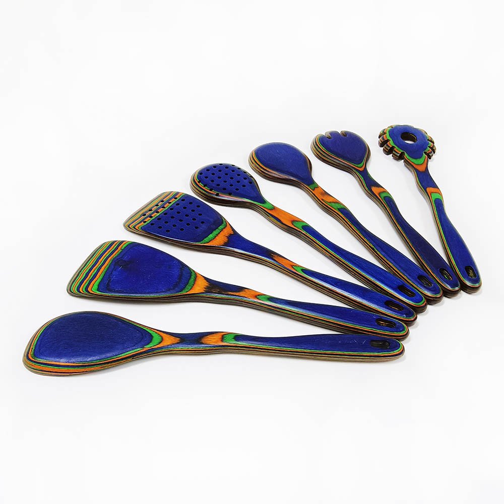 7-Piece Pakkawood Kitchen Utensil Set
