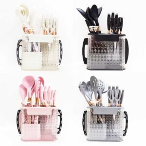 16-Piece All-in-One Kitchen Utensil & Knife Set
