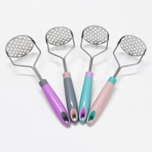 Stainless Steel Manual Potato Masher & Food Press