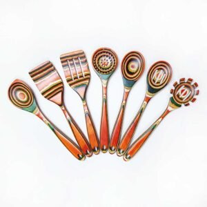 7-Piece Pakkawood Kitchen Utensil Set