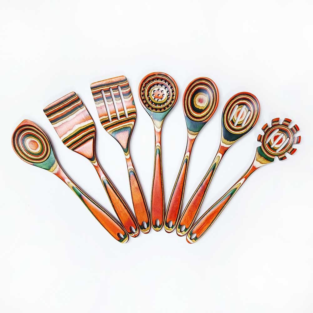 7-Piece Pakkawood Kitchen Utensil Set