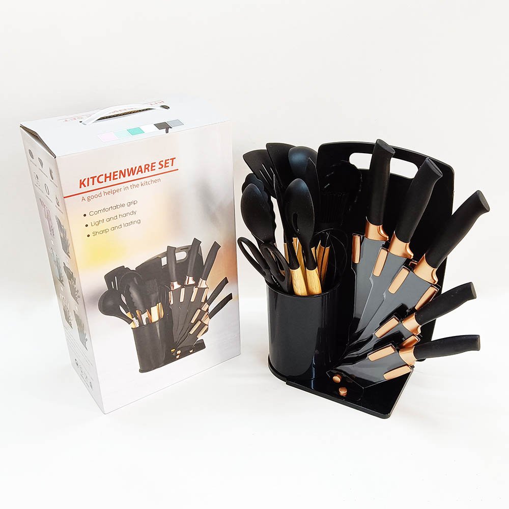 19-Piece Ultimate Kitchen Tool Set with 3-in-1 Organizer