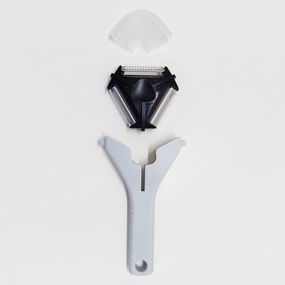 3-in-1 Innovative Rotating Head Stainless Steel Peeler