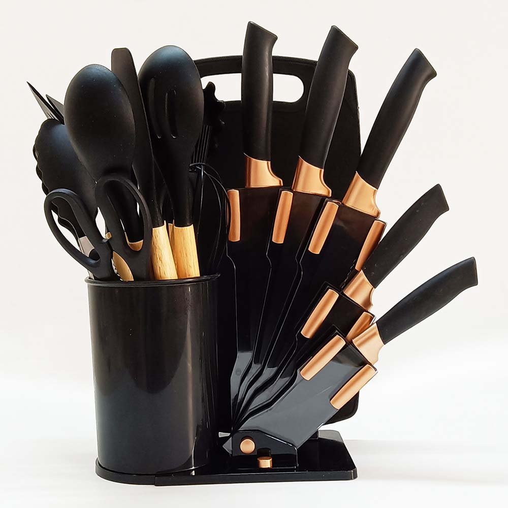 19-Piece Ultimate Kitchen Tool Set with 3-in-1 Organizer