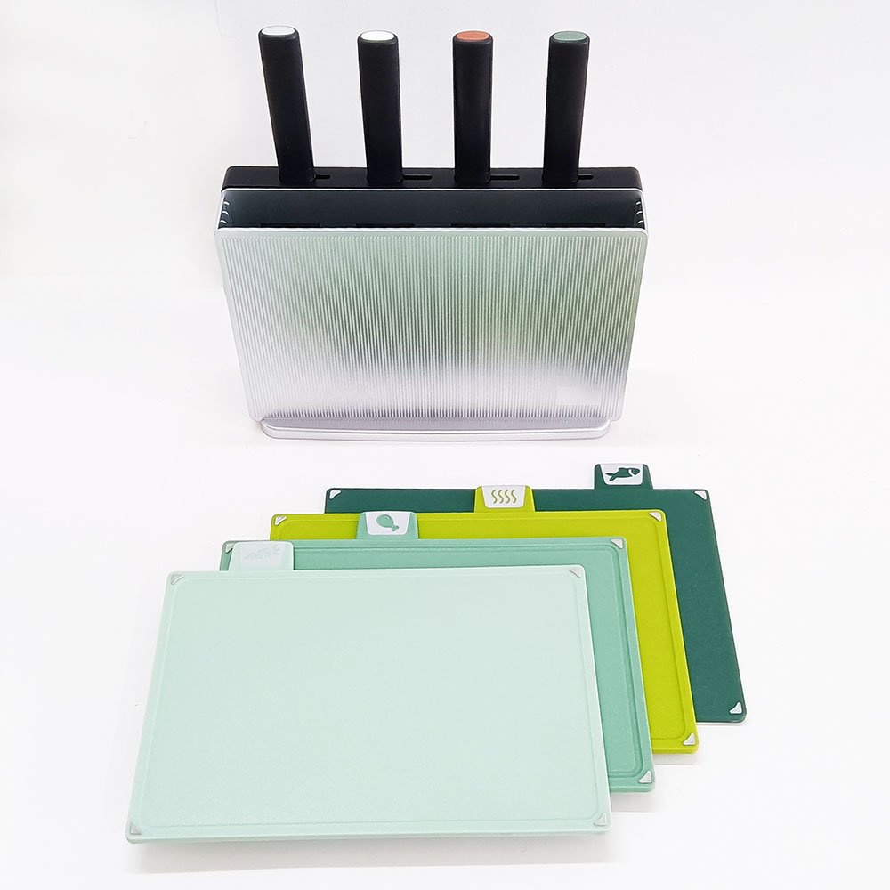 9-Piece Premium Color-Coded Cutting Board Set