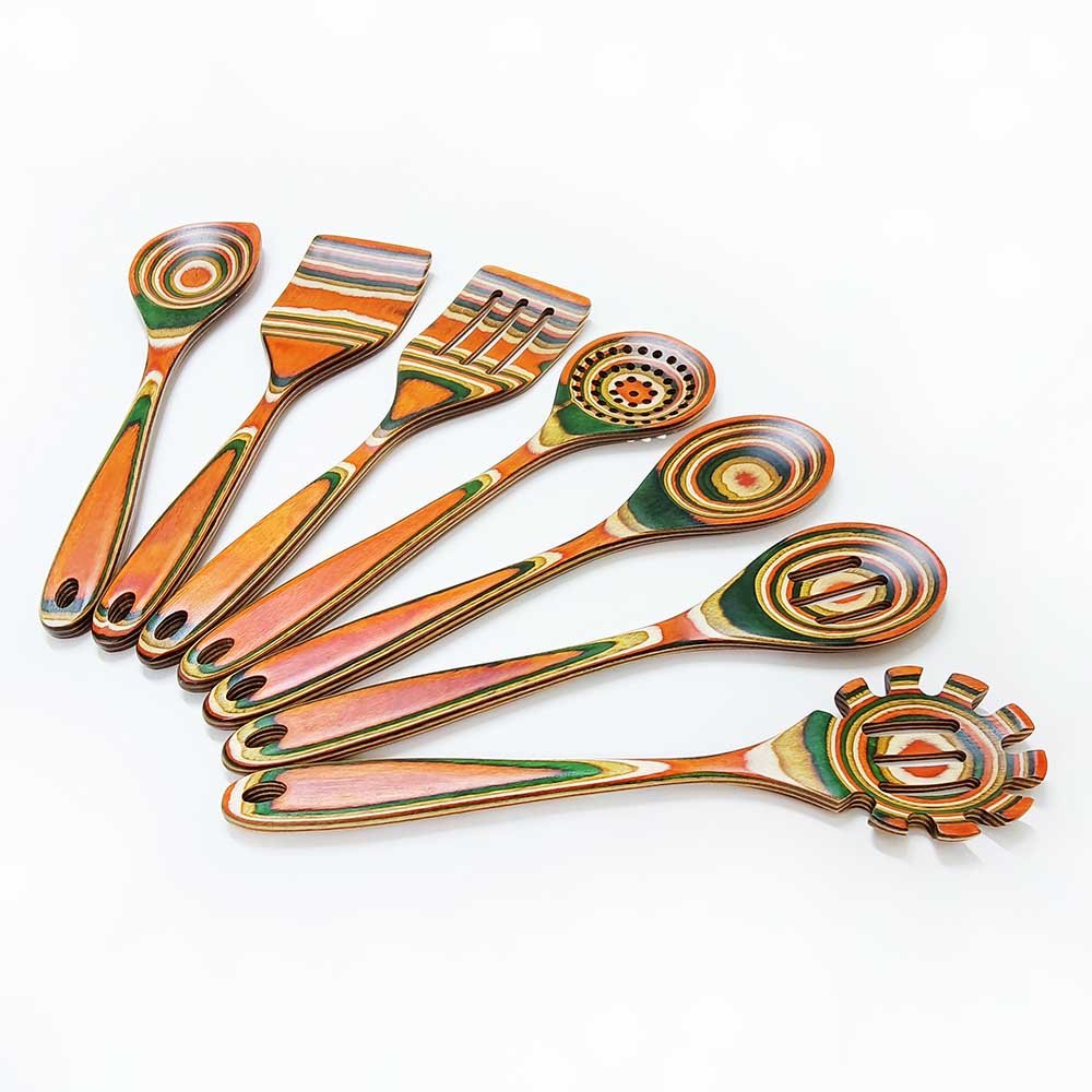 7-Piece Pakkawood Kitchen Utensil Set