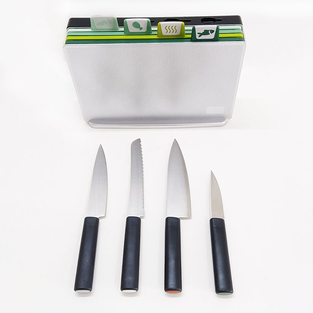 9-Piece Premium Color-Coded Cutting Board Set