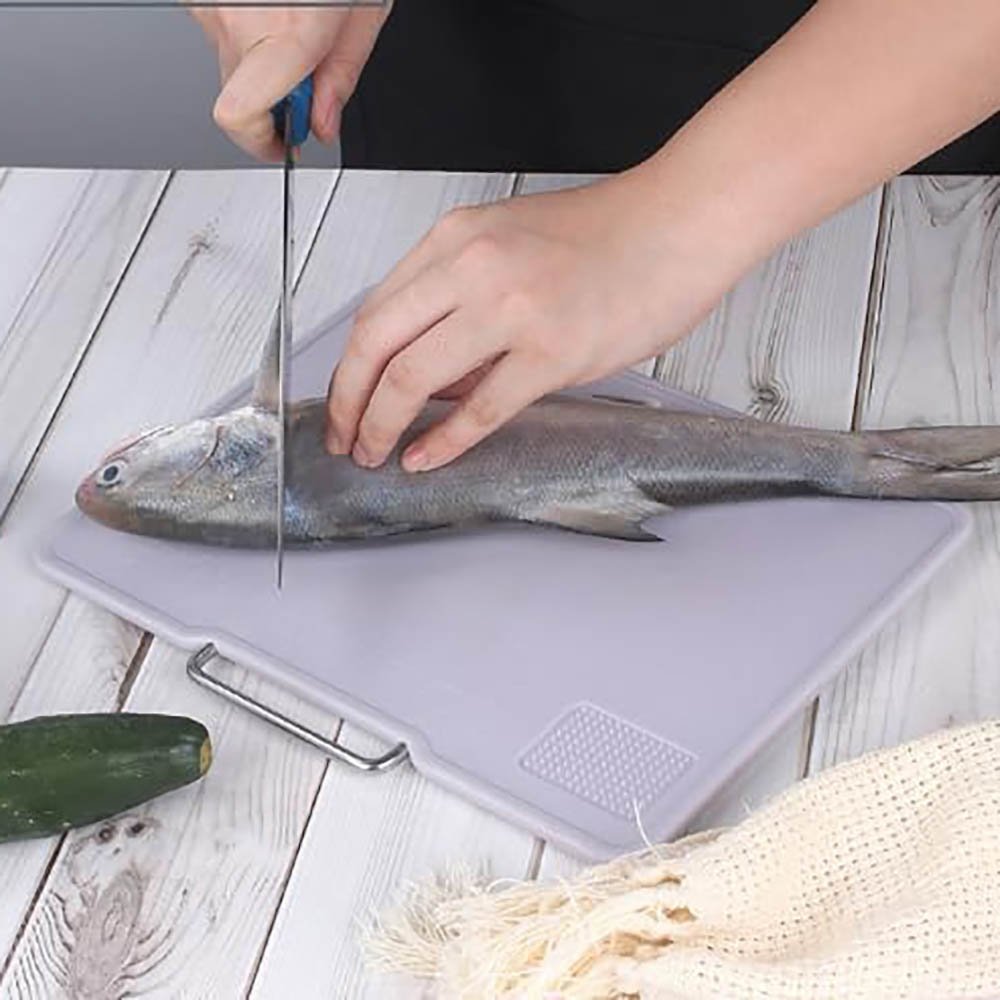 3-Piece Chopping Board Set with Stainless Steel Stand