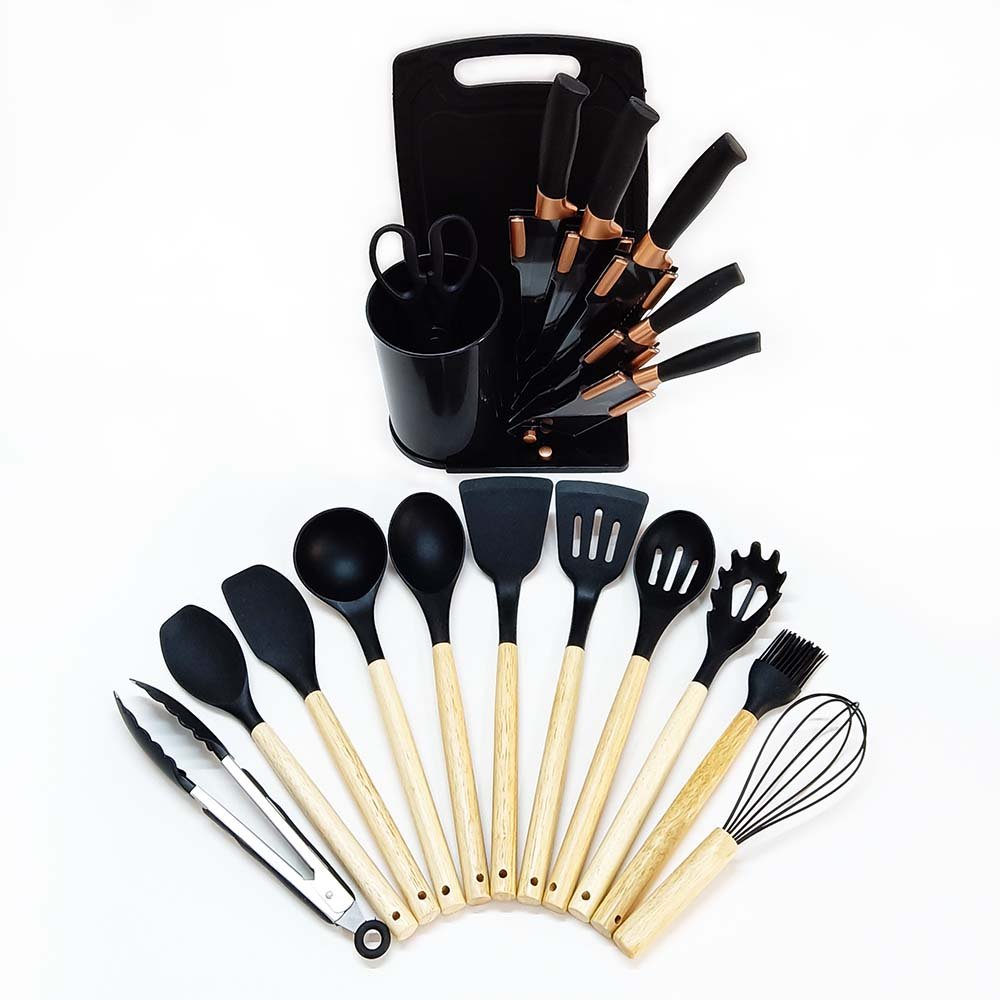 19-Piece Ultimate Kitchen Tool Set with 3-in-1 Organizer