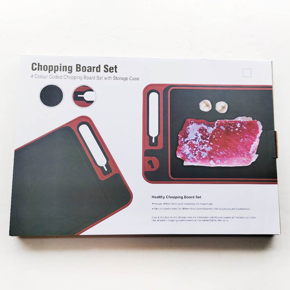 Double-Sided 304 Stainless Steel & Wheat Straw Cutting Board