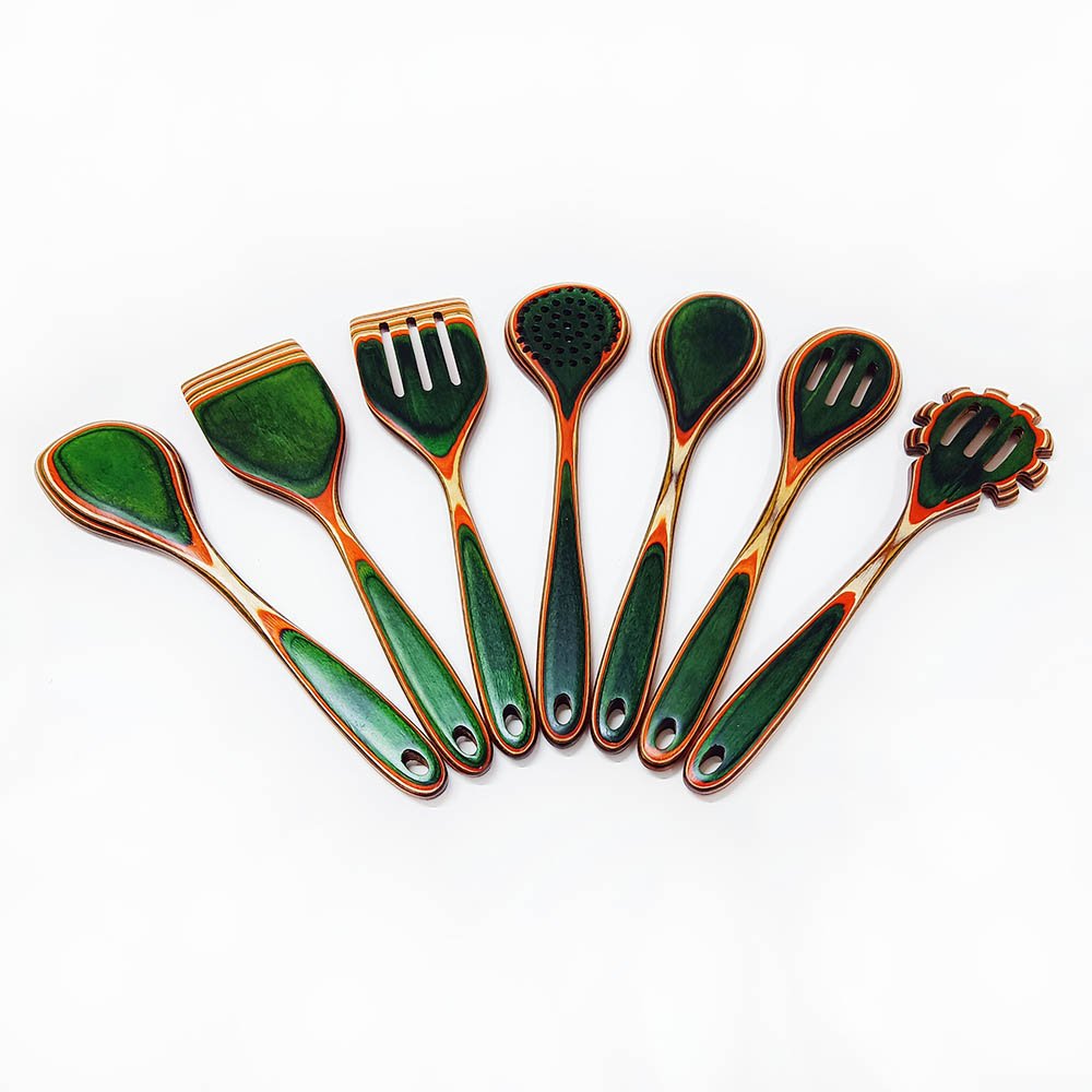 7-Piece Pakkawood Kitchen Utensil Set