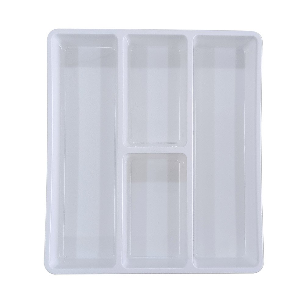 4-Compartment Silverware Tray Organizer