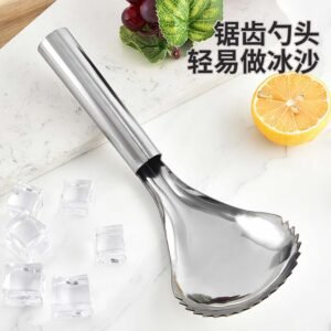 Stainless Steel Manual Ice Shaver & Fruit Scoop