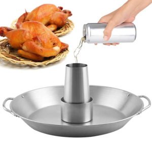 ‌Stainless Steel Beer Can Chicken Holder & Roaster Stand