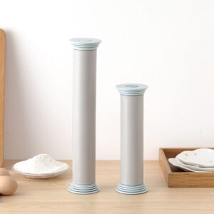 Adjustable Rolling Pin with 4 Thickness Rings