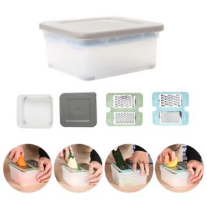 4-in-1 Stainless Steel Box Grater & Shredder