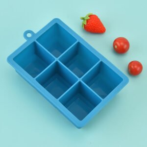 Jumbo 6-Cube Silicone Ice Cube Tray
