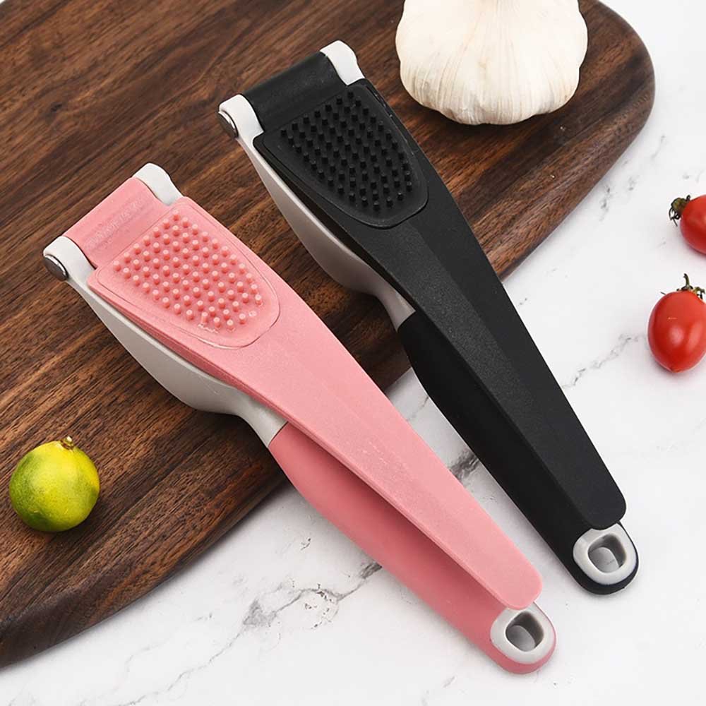 Stainless Steel Garlic Press with Ergonomic Handle