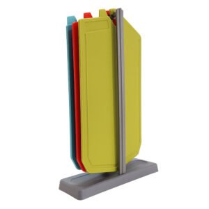 Food Grade 3-Piece Color-Coded Cutting Board Set with Hanging Rack