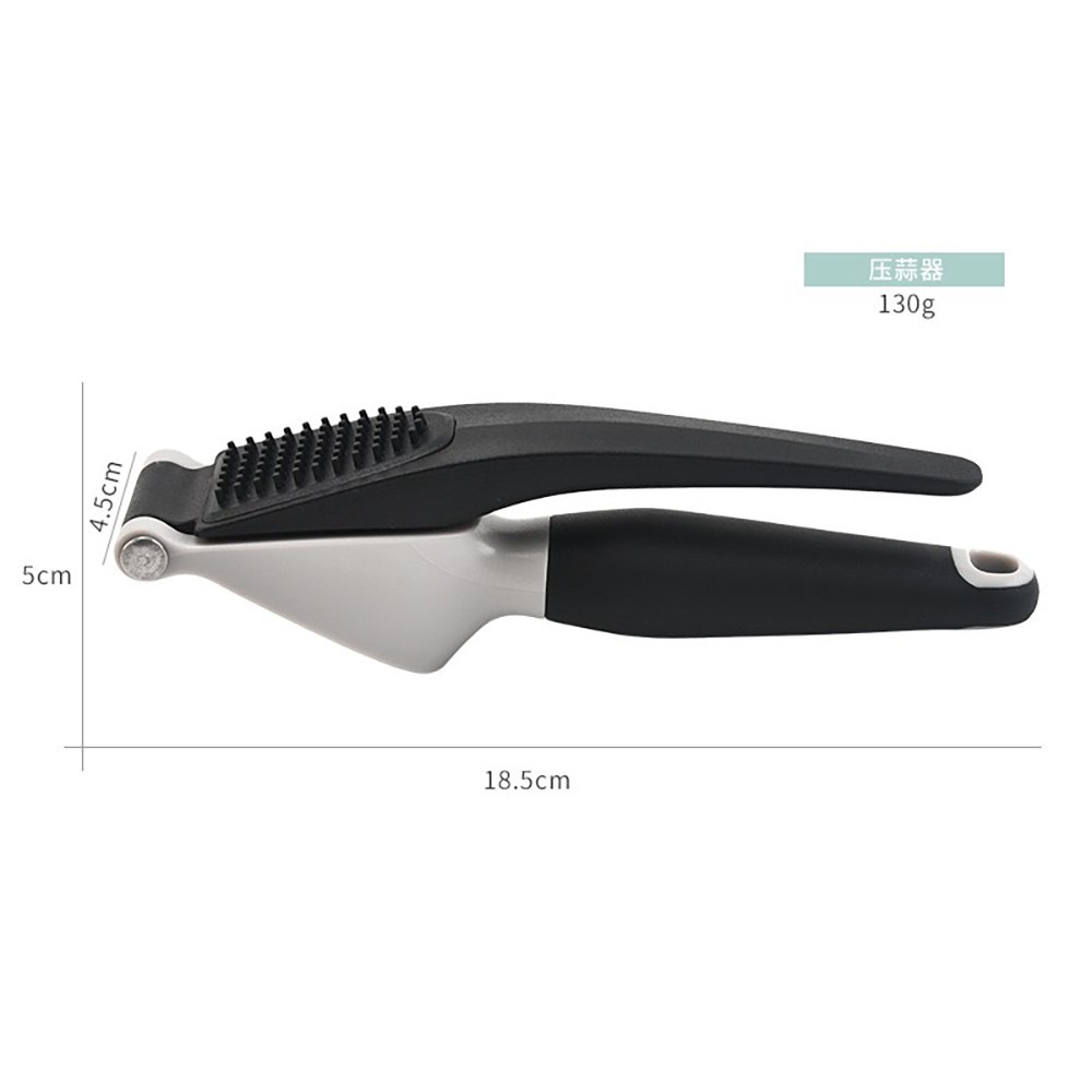 Stainless Steel Garlic Press with Ergonomic Handle
