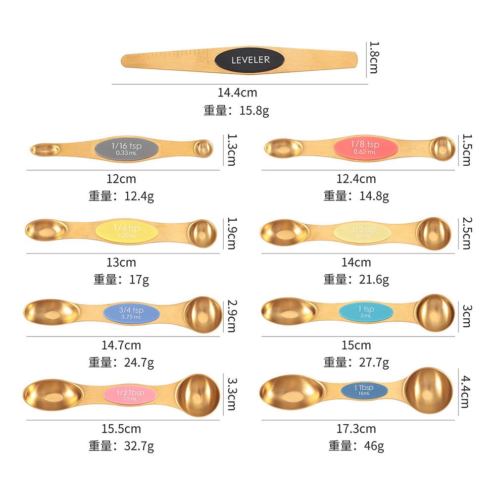 Magnetic Measuring Spoons Set