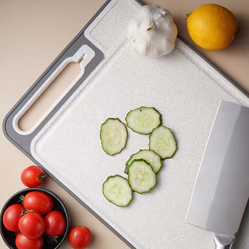 Double-Sided 3D Diamond Wave Cutting Board
