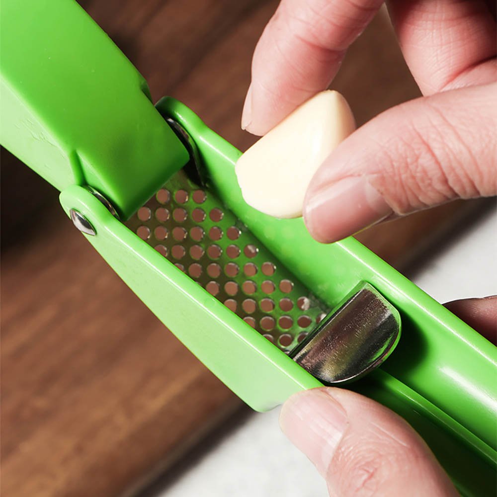 Green Manual Garlic Press with ABS Handle