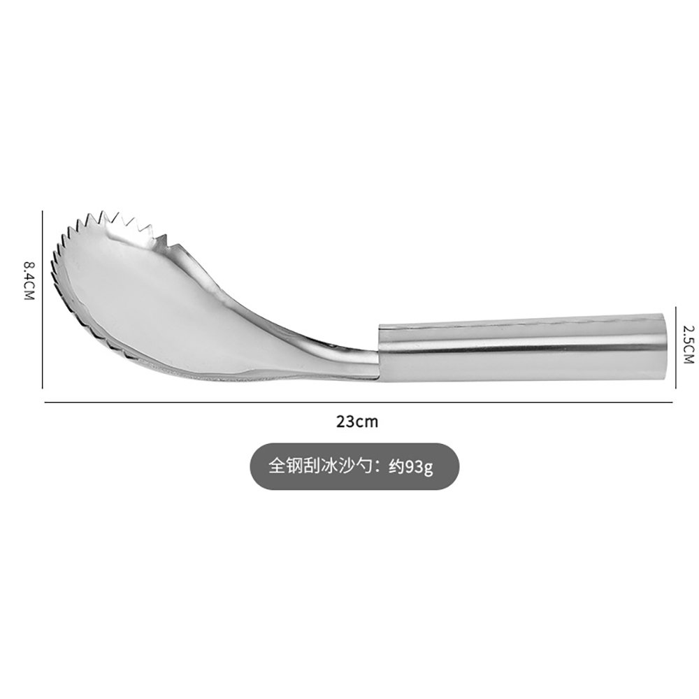 Stainless Steel Manual Ice Shaver & Fruit Scoop