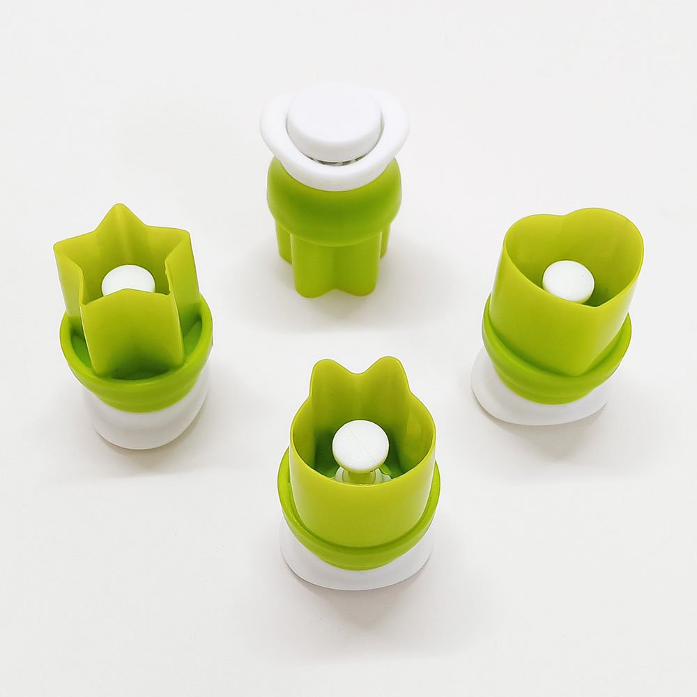 4-Piece Press-Type Mini Cookie Cutter Set