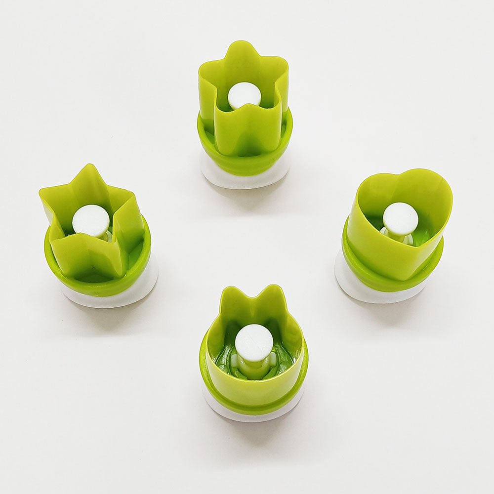 4-Piece Press-Type Mini Cookie Cutter Set
