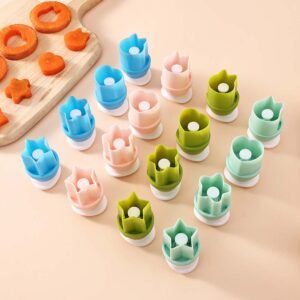 4-Piece Press-Type Mini Cookie Cutter Set