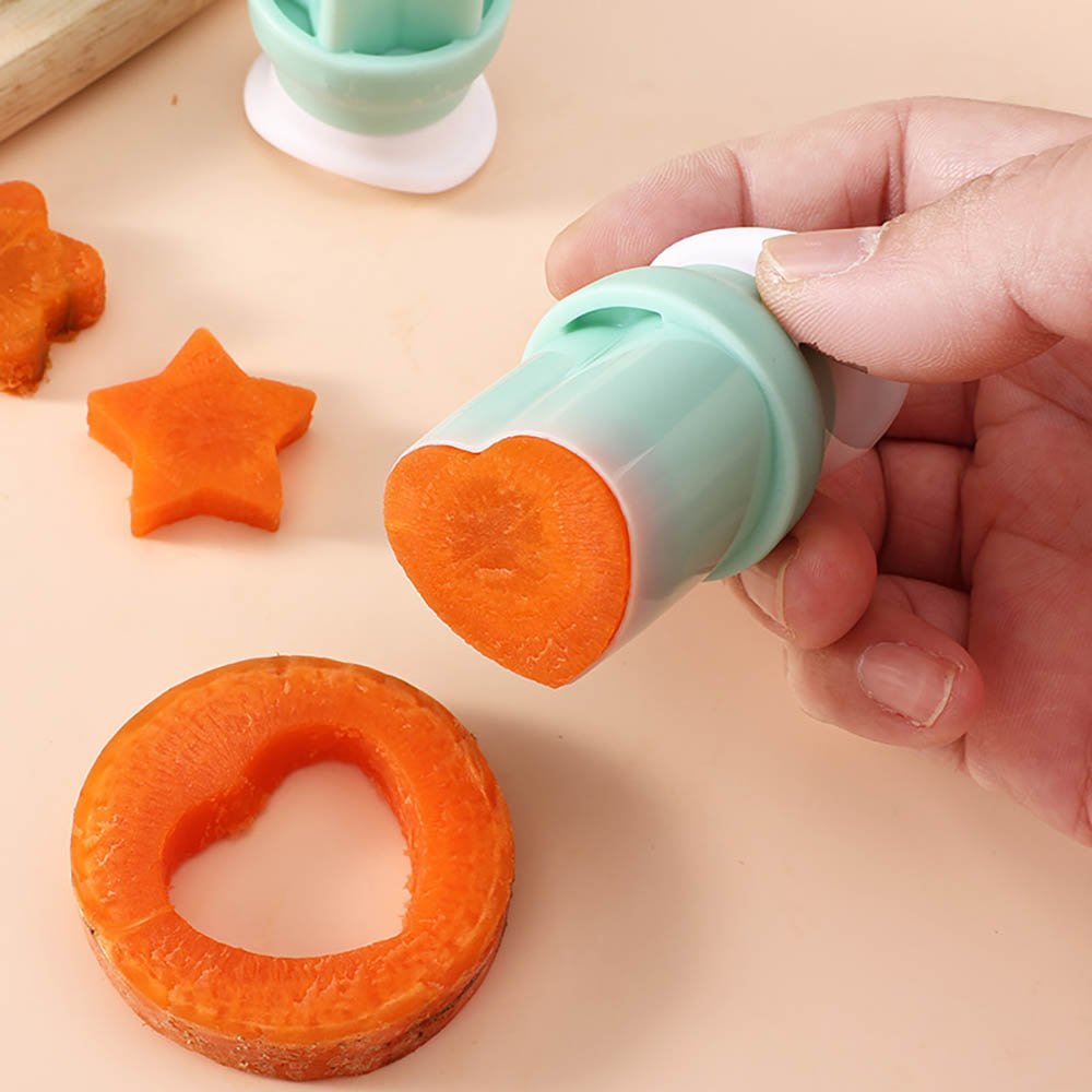 4-Piece Press-Type Mini Cookie Cutter Set