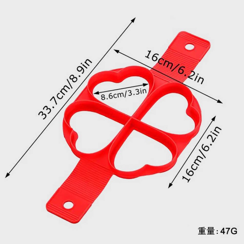 4-Cavity Silicone Pancake Maker & Egg Ring